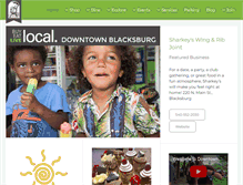 Tablet Screenshot of downtownblacksburg.com